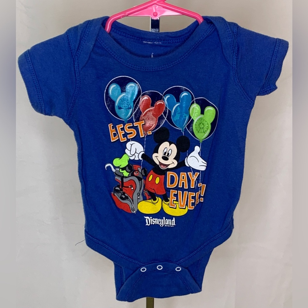 Babies Disney parks one piece 6 months Mickey Mouse Disneyland best day ever